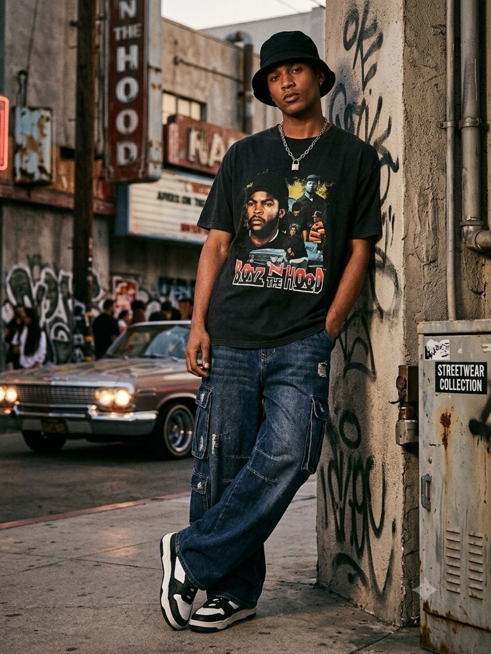 Streetwear Graphic Tee - Black - Streetwear Collection